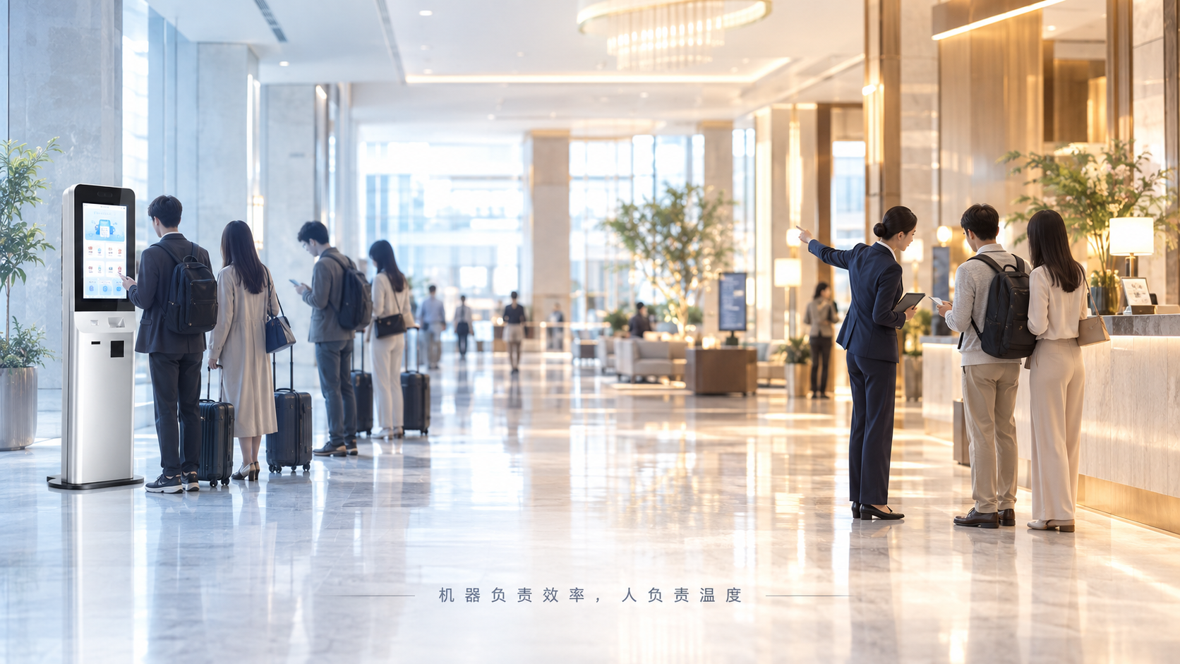 自助入住机重新分配前台时间