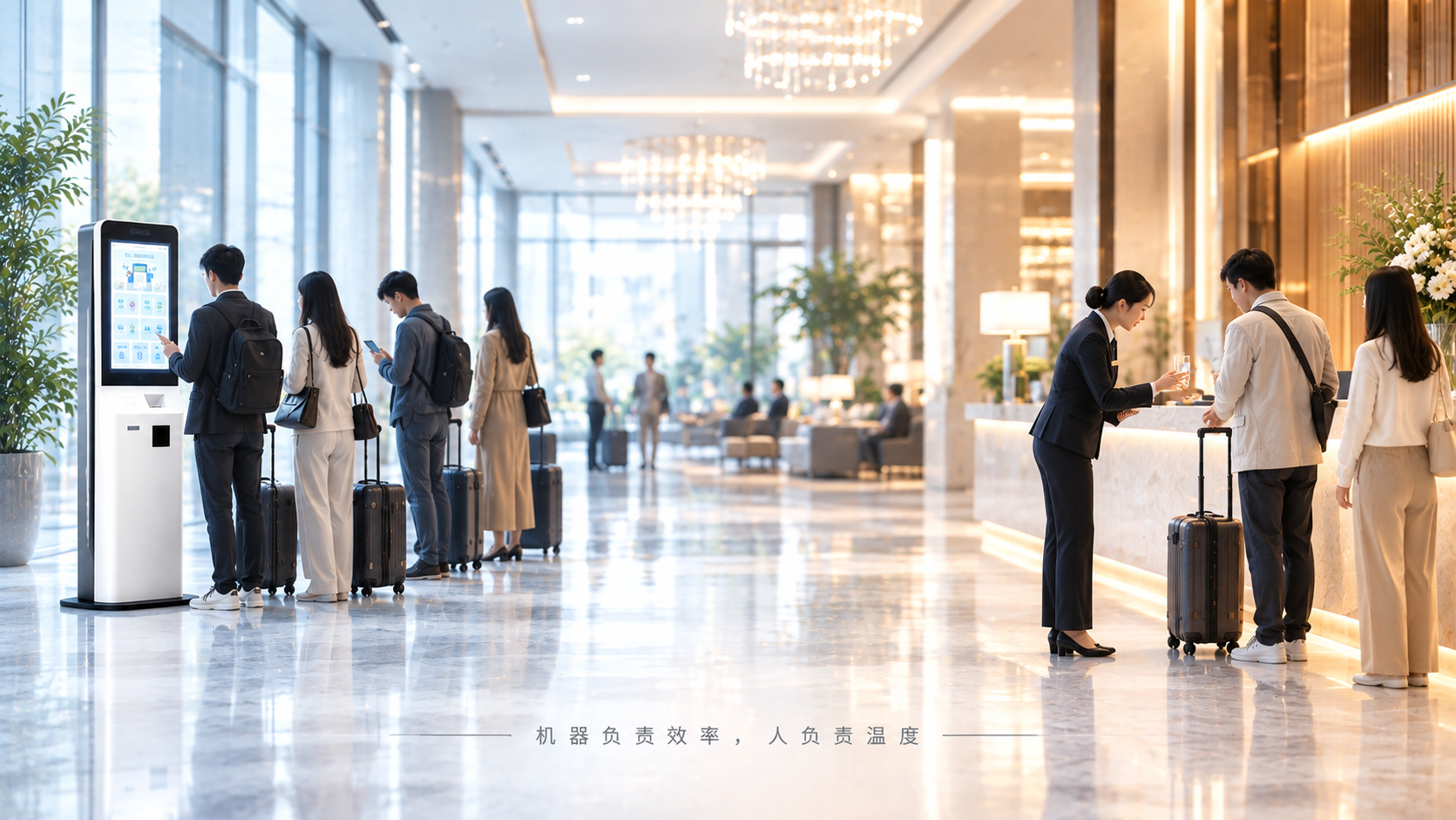 睿沃科技酒店自助机让前台释放经验价值