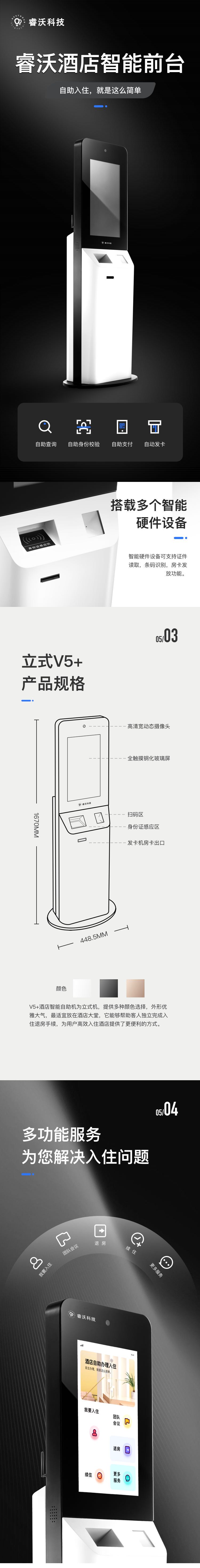 睿沃酒店智能前台升级来袭，自助入住，就是这么简单